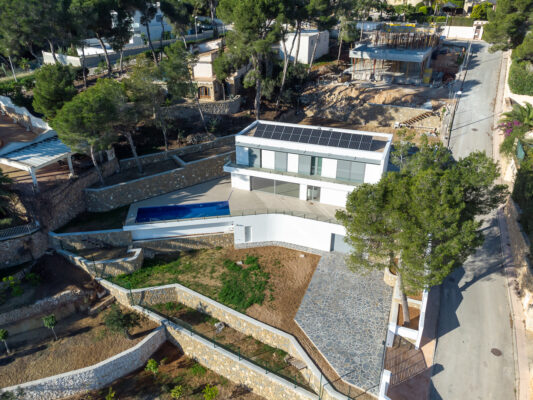 Villa Botils - Estudio de Arquitectura Triar - Fotografía áerea de Manuel García Forner - en Benissa, Alicante-5